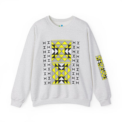 Sacred Mountains in Yellow Unisex Sweatshirt