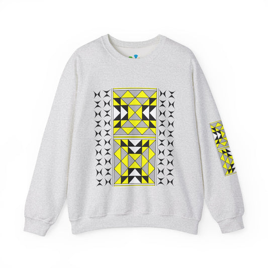 Sacred Mountains in Yellow Unisex Sweatshirt