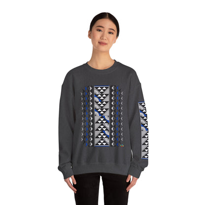 Sun and Rain in Blue/Silver Unisex Sweatshirt