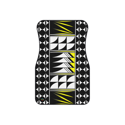 Yellow Native Feather Blessings Car Mats (Set of 4)