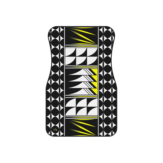 Yellow Native Feather Blessings Car Mats (Set of 4)