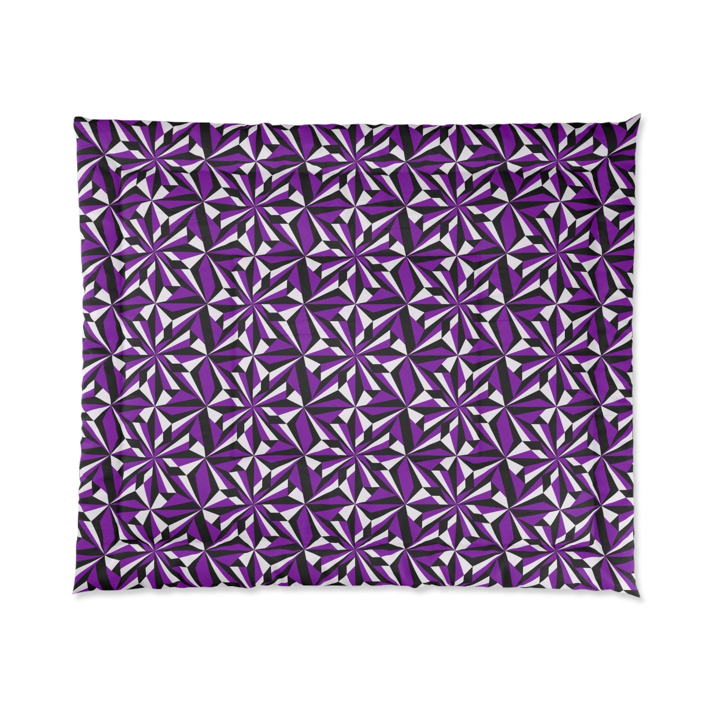 Southwest Desert Flower in Purple Comforter