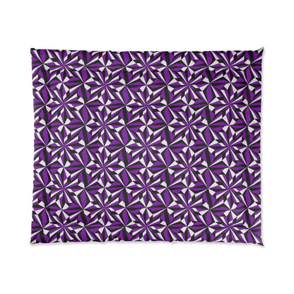 Southwest Desert Flower in Purple Comforter