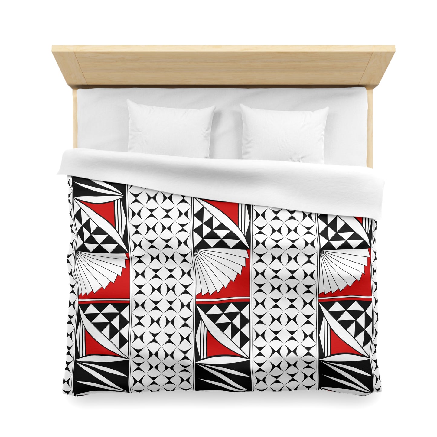 Southwest Sunrise in Red Microfiber Duvet Cover