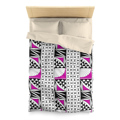 Southwest Sunrise in Pink Microfiber Duvet Cover