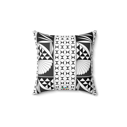 Southwest Sunrise in Charcoal Square Pillow