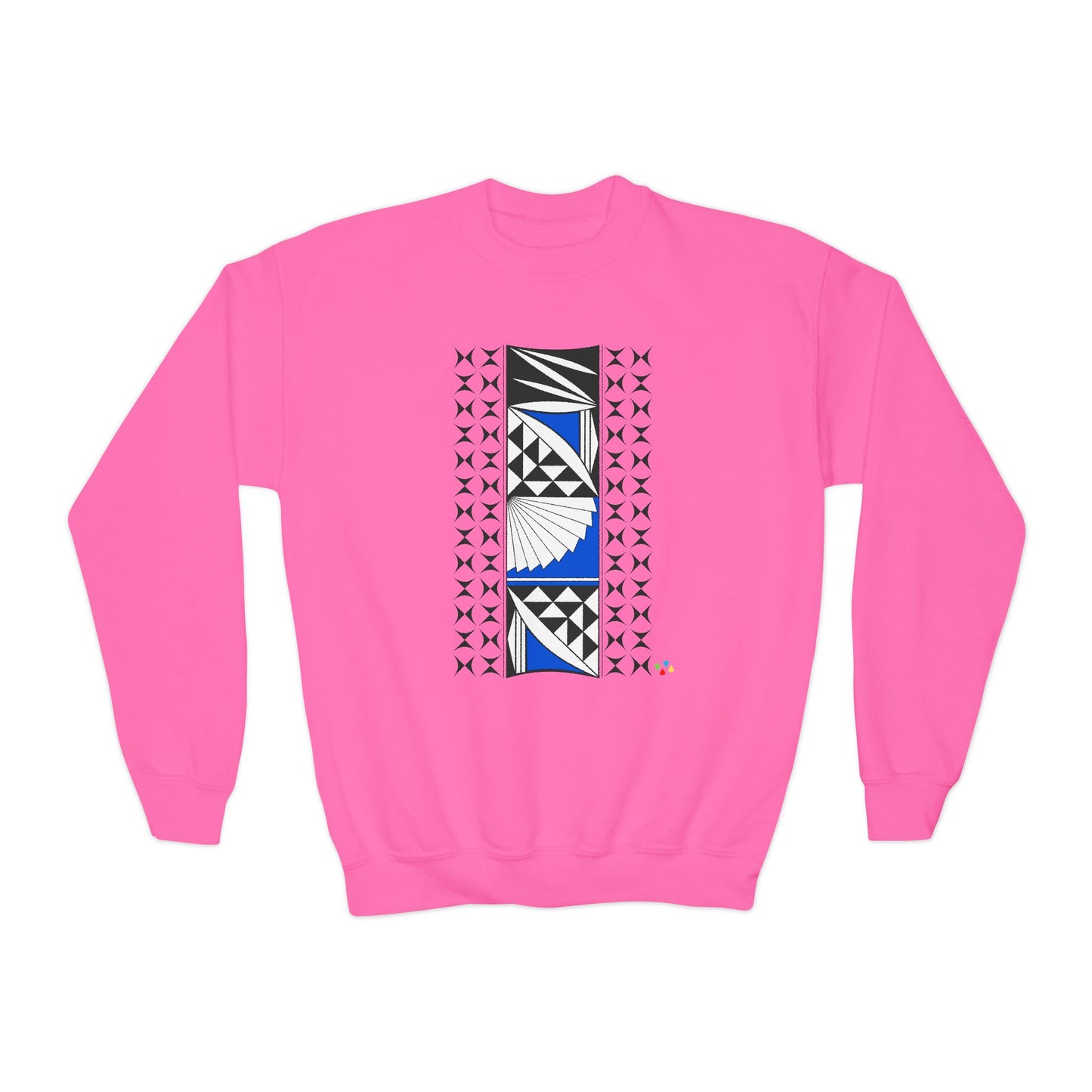 Southwest Sunrise in Blue Youth Crewneck Sweatshirt