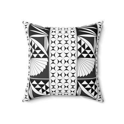 Southwest Sunrise in Charcoal Square Pillow