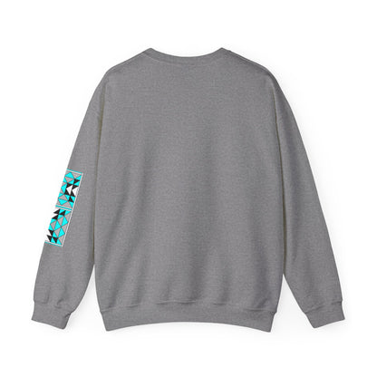Sacred Mountains in Turquoise Unisex Sweatshirt