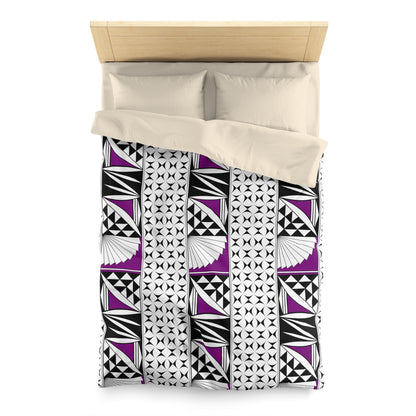 Southwest Sunrise in Purple Microfiber Duvet Cover