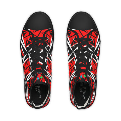Sacred Winds in Red High Top Sneakers