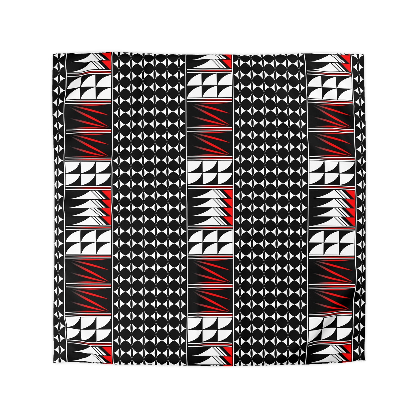 Blessed Feathers in Red Microfiber Duvet Cover