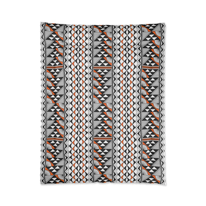 Southwest Rain and Sun in Orange Comforter