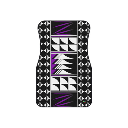 Purple Native Feather Blessings Car Mats (Set of 4)