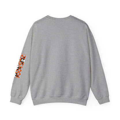 Sacred Mountains in Orange Unisex Sweatshirt