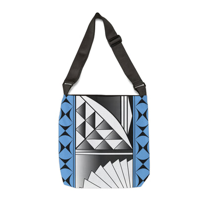 Sky Blue Chrome Southwest Sunrise Adjustable Tote Bag