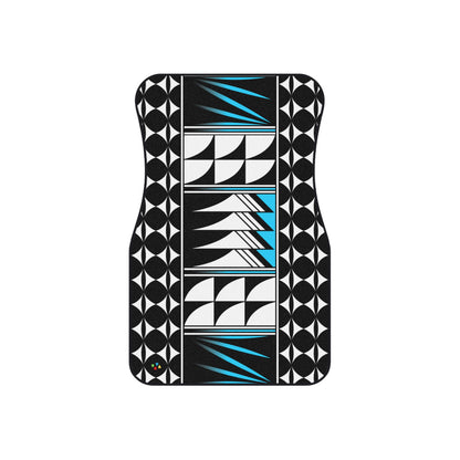 Turquoise Native Feather Blessings Car Mats (Set of 4)