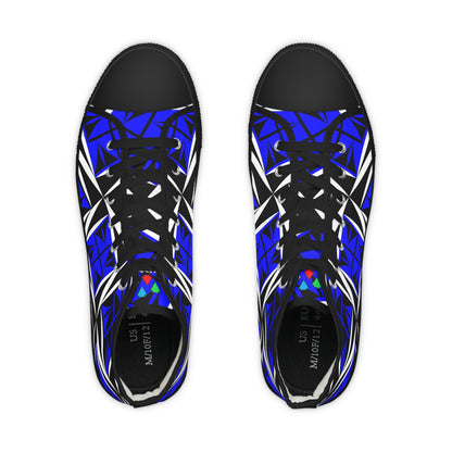 Sacred Winds in Blue High Top Sneakers