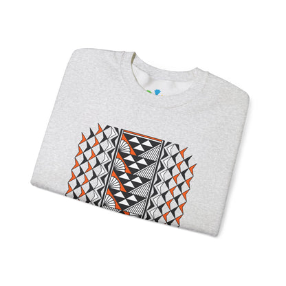 Sun and Rain in Orange Unisex Sweatshirt