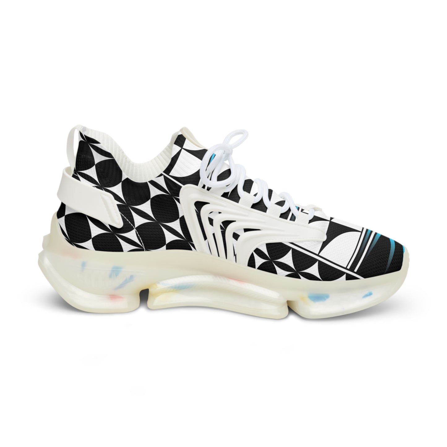 Feather Blessing in Turquoise Men's Mesh Sneakers