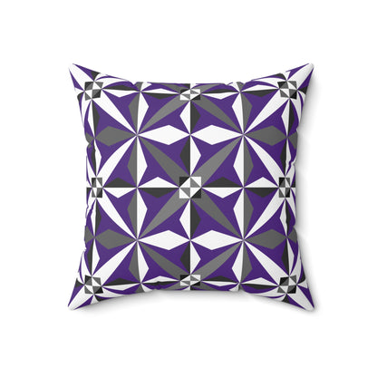 Morning Star in Purple Square Pillow