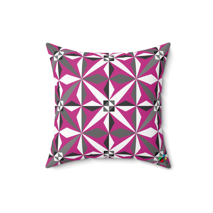 Morning Star in Pink Square Pillow