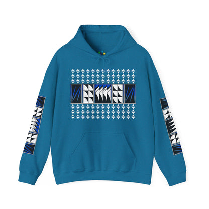 Blessed Feathers in Blue Unisex Hoodie