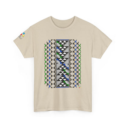 Sun and Rain in Blue/Green Gildan Unisex Tee