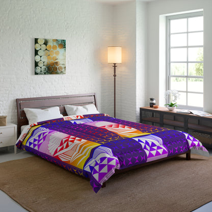 Southwest Sunrise in Purple Rainbow Comforter
