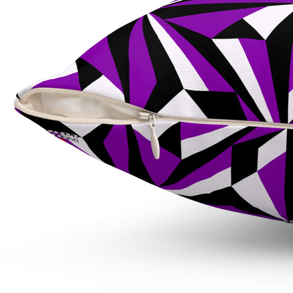 Desert Flowers in Purple Square Pillow