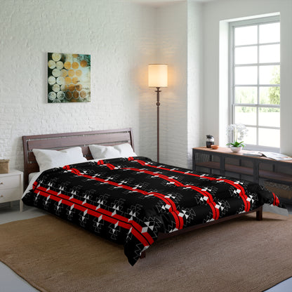 Native Stories on Black Comforter