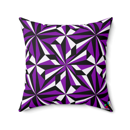 Desert Flowers in Purple Square Pillow