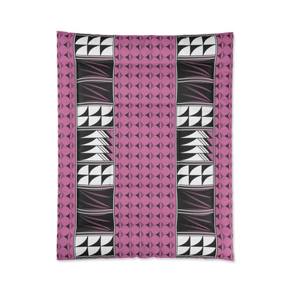 Southwest Feather Blessing on Light Pink Comforter