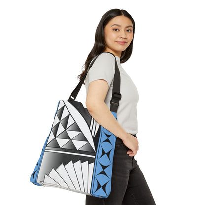Sky Blue Chrome Southwest Sunrise Adjustable Tote Bag