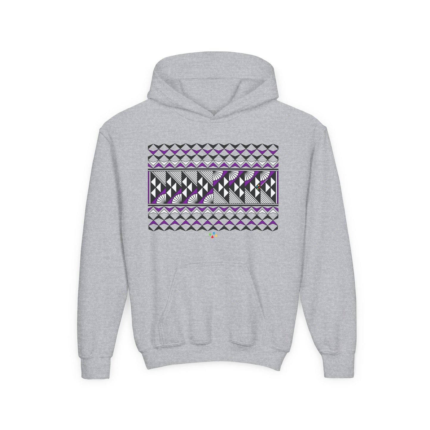 Purple Rain and Sun Youth Heavy Blend Hooded Sweatshirt