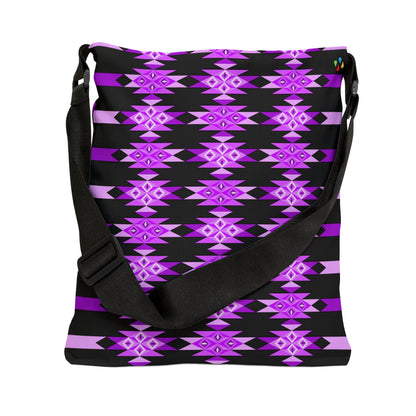 Purple Desert Diamonds Adjustable Tote Bag