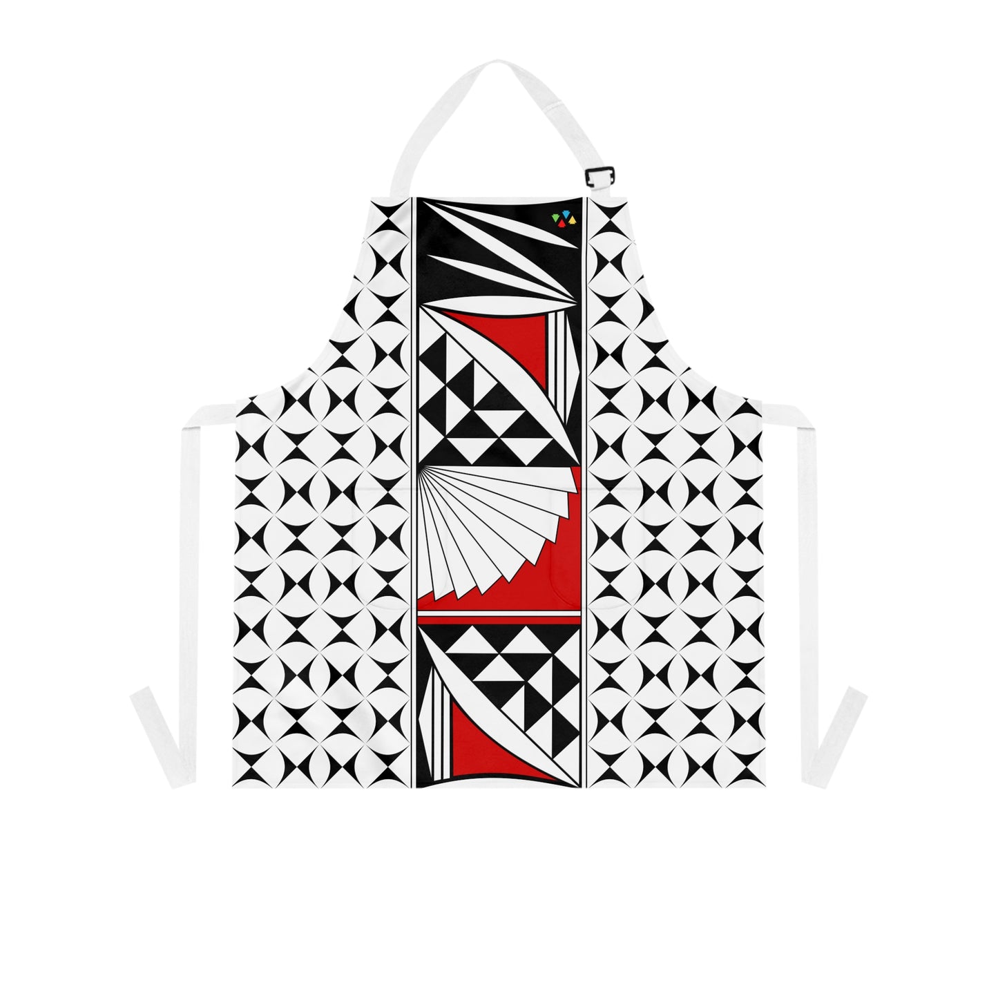Red Southwest Sunrise Two Pocket Apron