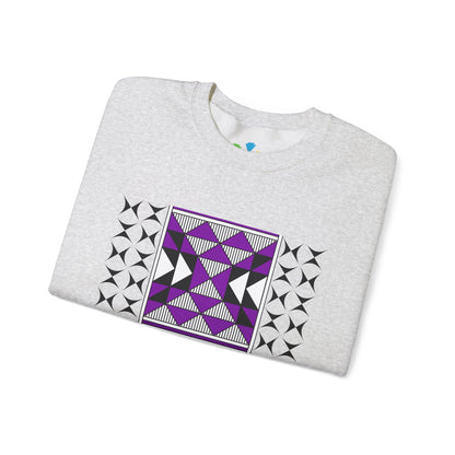 Sacred Mountains in Purple Unisex Sweatshirt