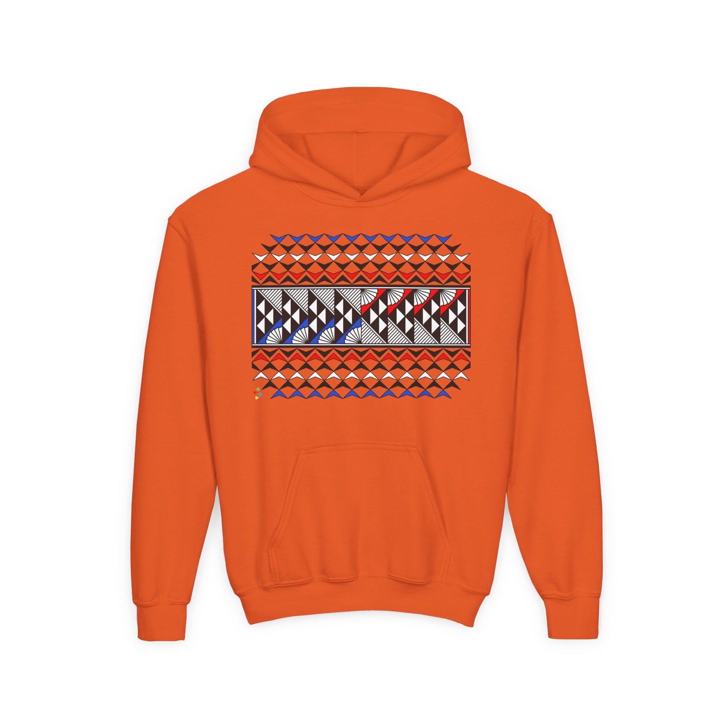 Red/White/Blue Rain and Sun Youth Heavy Blend Hooded Sweatshirt