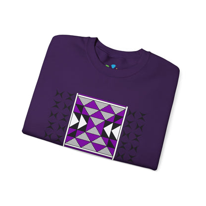 Sacred Mountains in Purple Unisex Sweatshirt