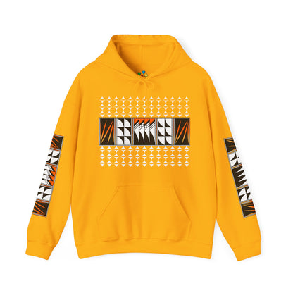 Blessed Feathers in Orange Unisex Hoodie