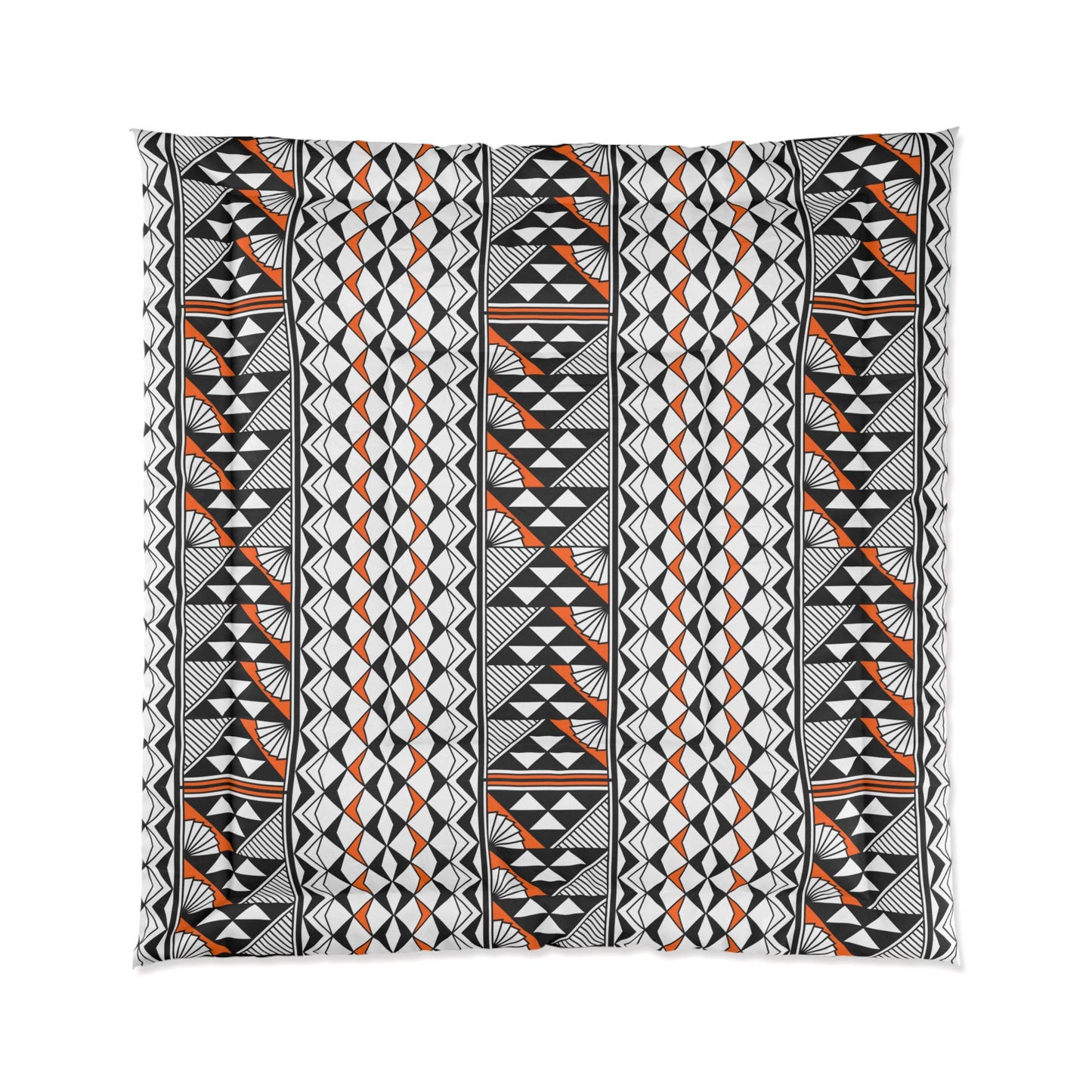 Southwest Rain and Sun in Orange Comforter