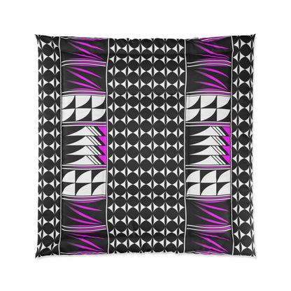 Southwest Feather Blessing in Pink Comforter