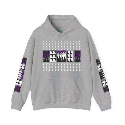 Blessed Feathers in Purple Unisex Hoodie