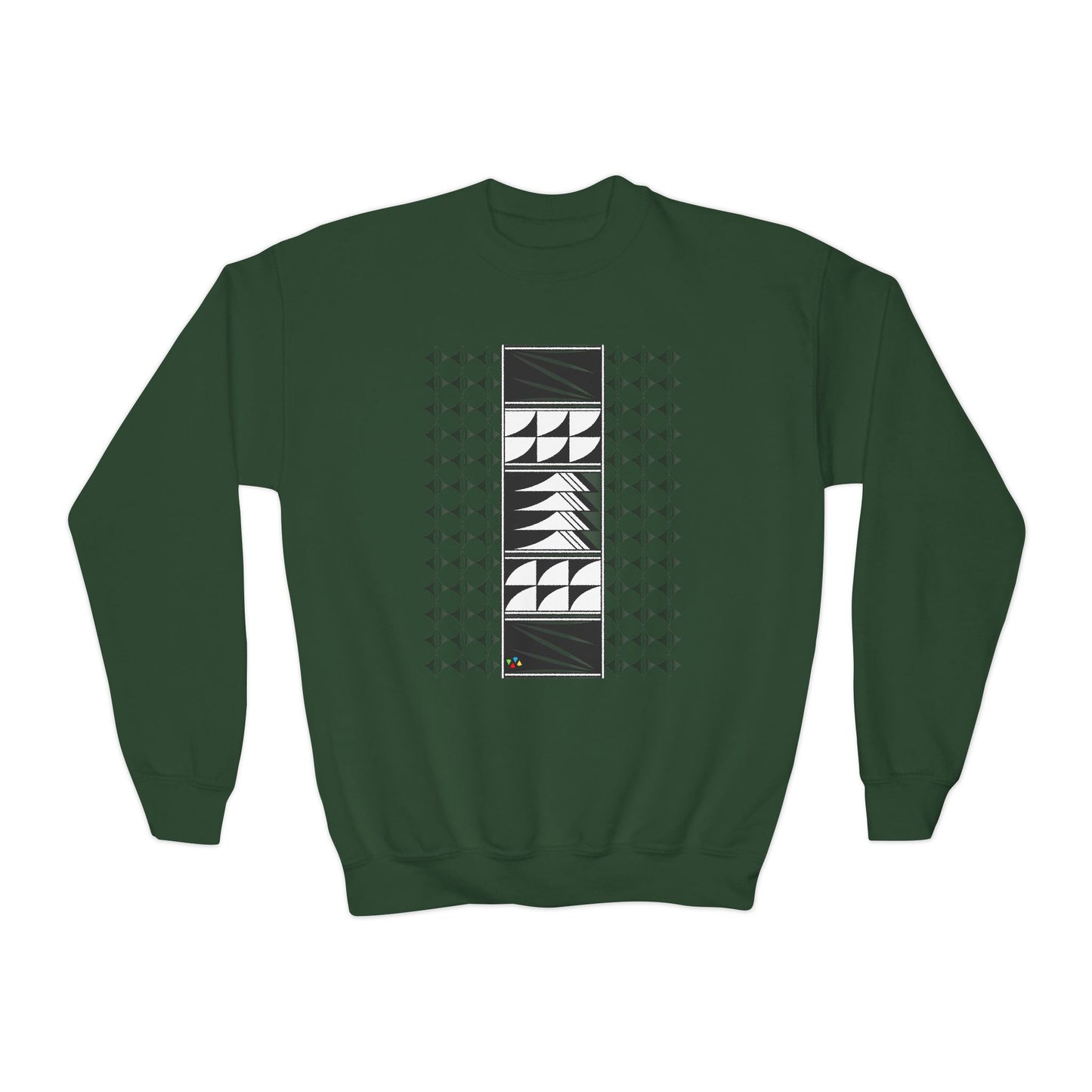 Feather Blessings Fade Youth Crewneck Sweatshirt