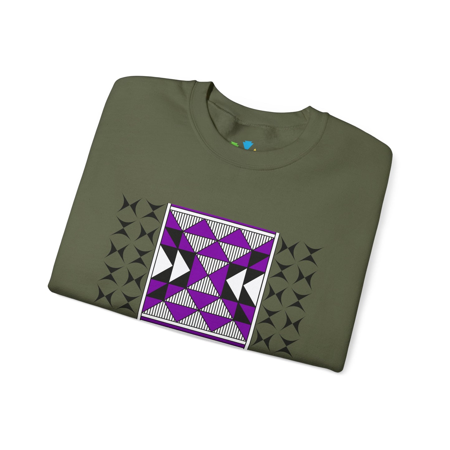 Sacred Mountains in Purple Unisex Sweatshirt