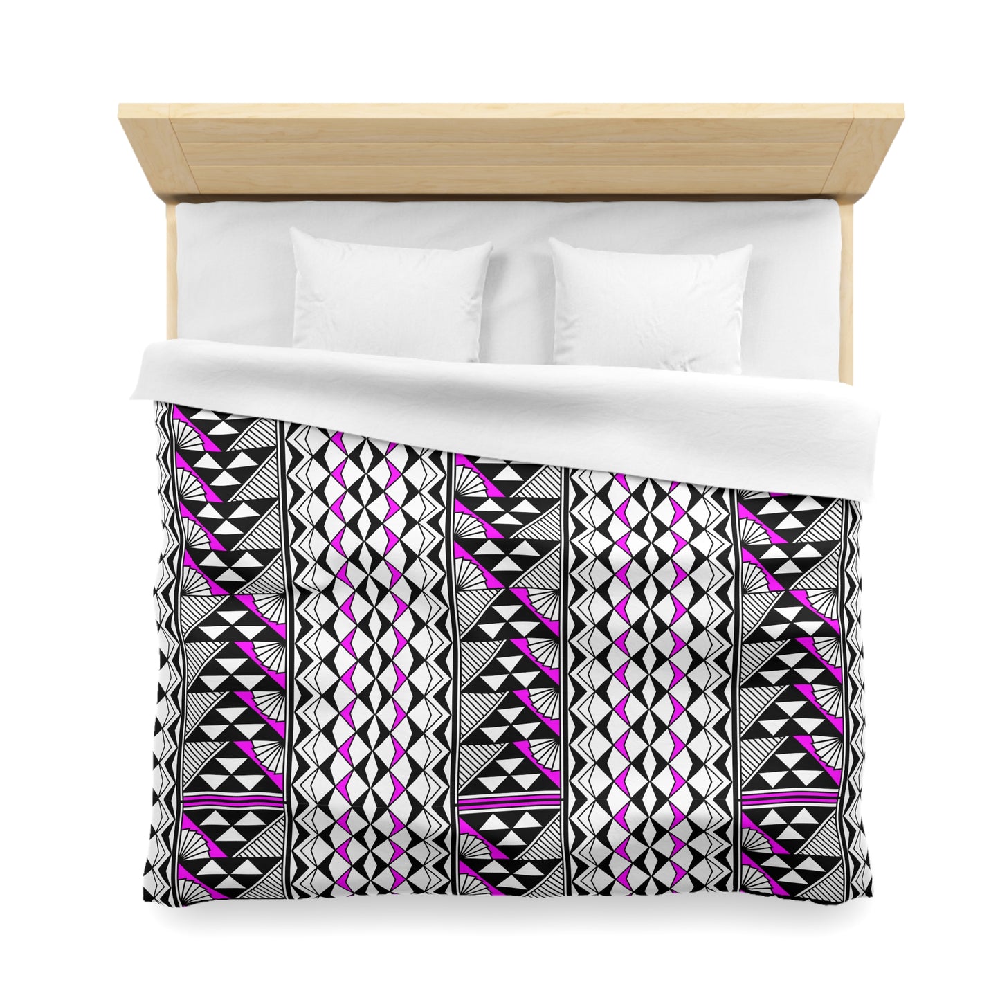 Sun and Rain in Pink Microfiber Duvet Cover