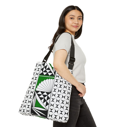 Green Southwest Sunrise Adjustable Tote Bag