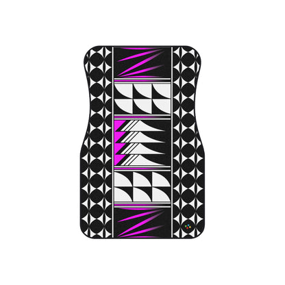 Pink Native Feather Blessings Car Mats (Set of 4)