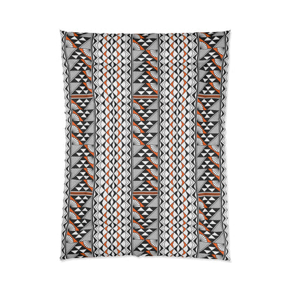 Southwest Rain and Sun in Orange Comforter